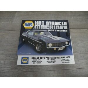 NAPA Hot Muscle Machines 2008 Calendar‎ Classic Cars Advertising Havana Auto
